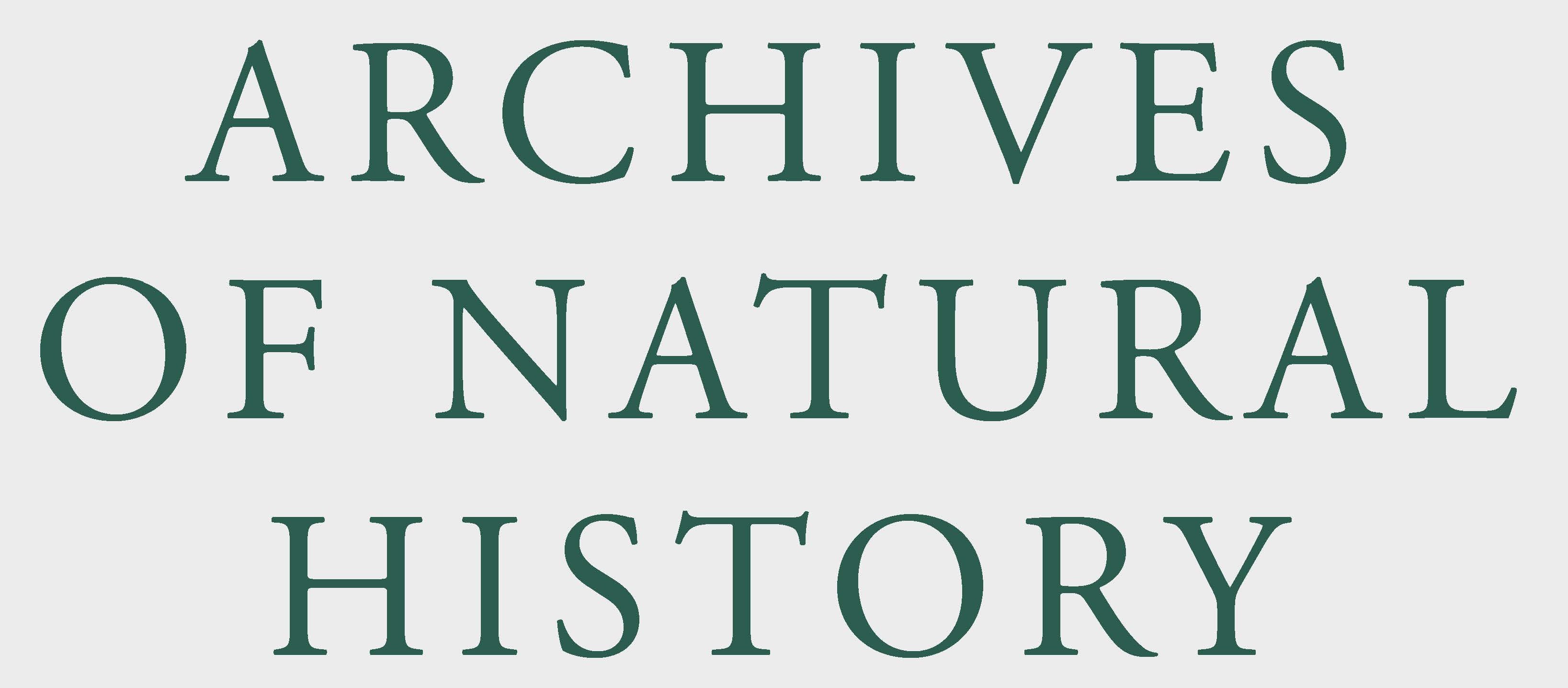 Archives of Natural History Logo